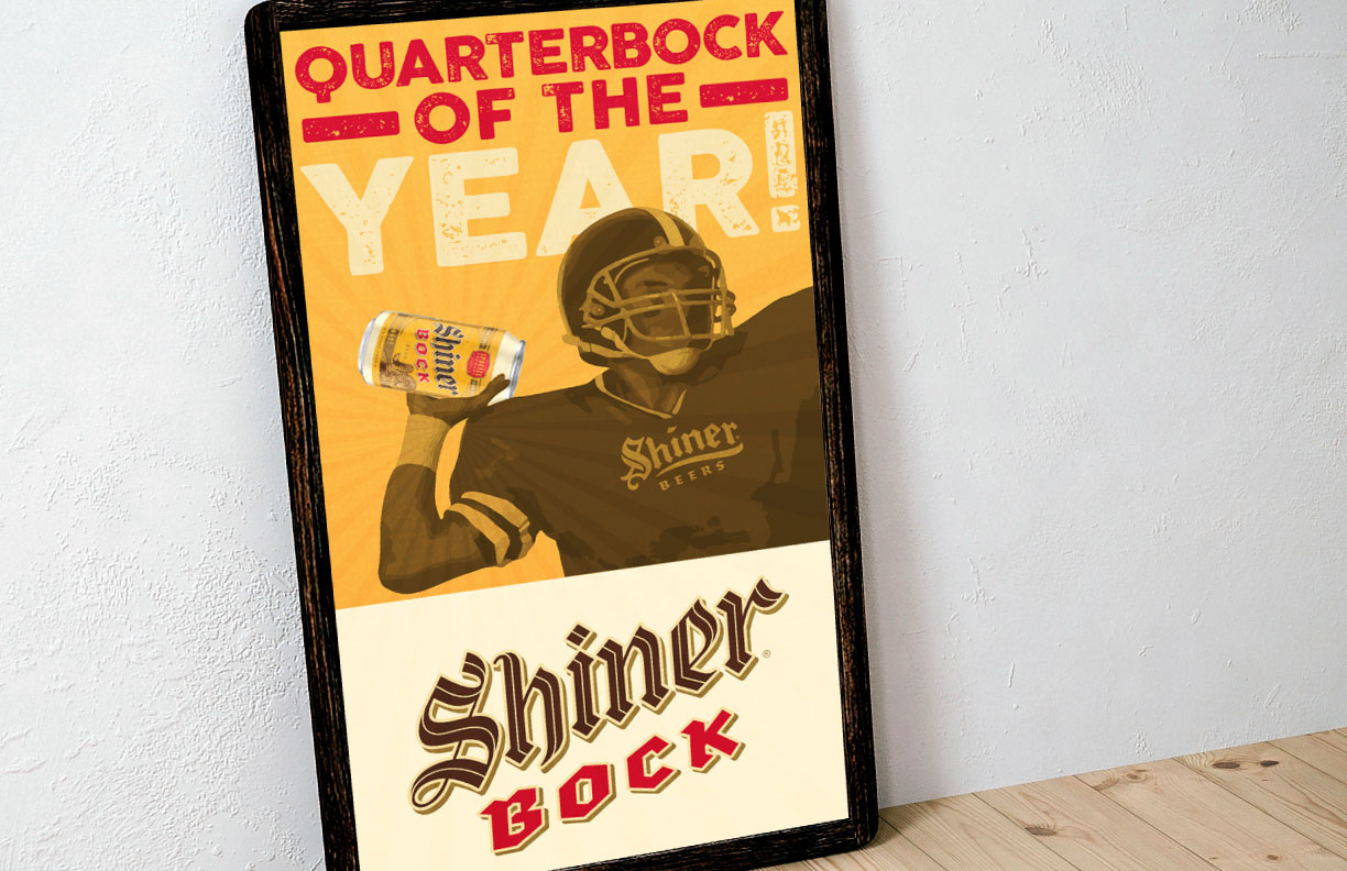 Shiner Beer Bar poster