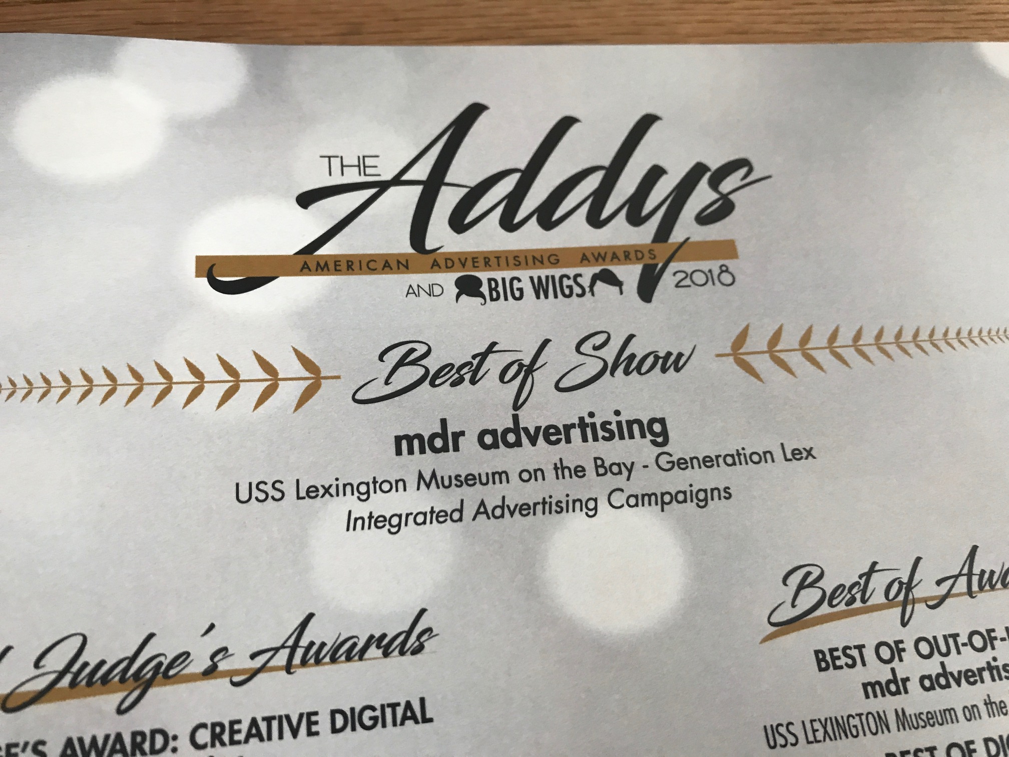 MDR Wins Big at the 2018 American Advertising Awards