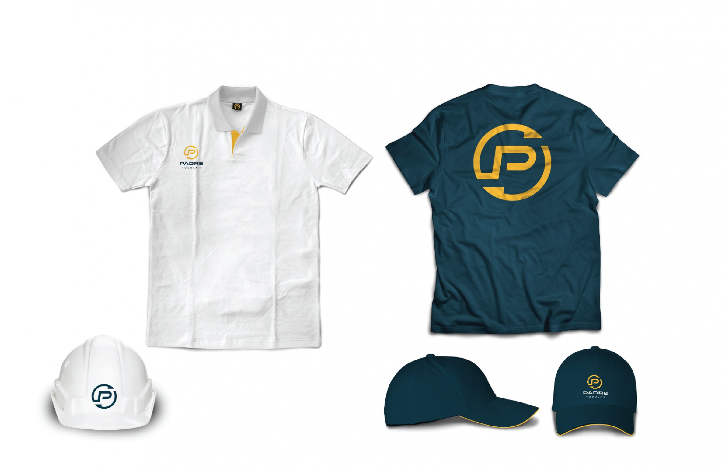 Showing apparel with the Padre Tubular logo.