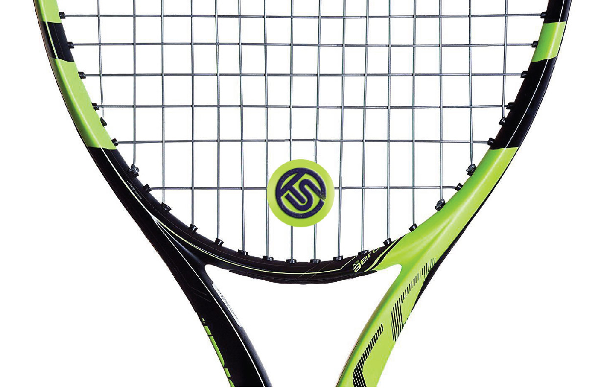 Showing a Tennis Success branded tennis racket designed by MDR.