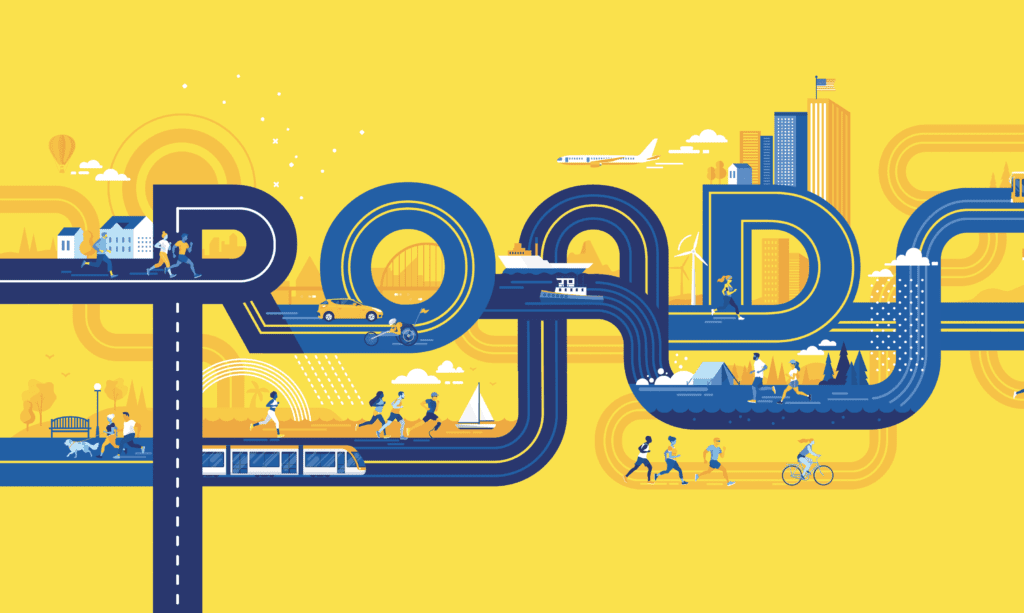 Showing the CITGO Road to Boston graphic MDR created for the Boston Marathon.