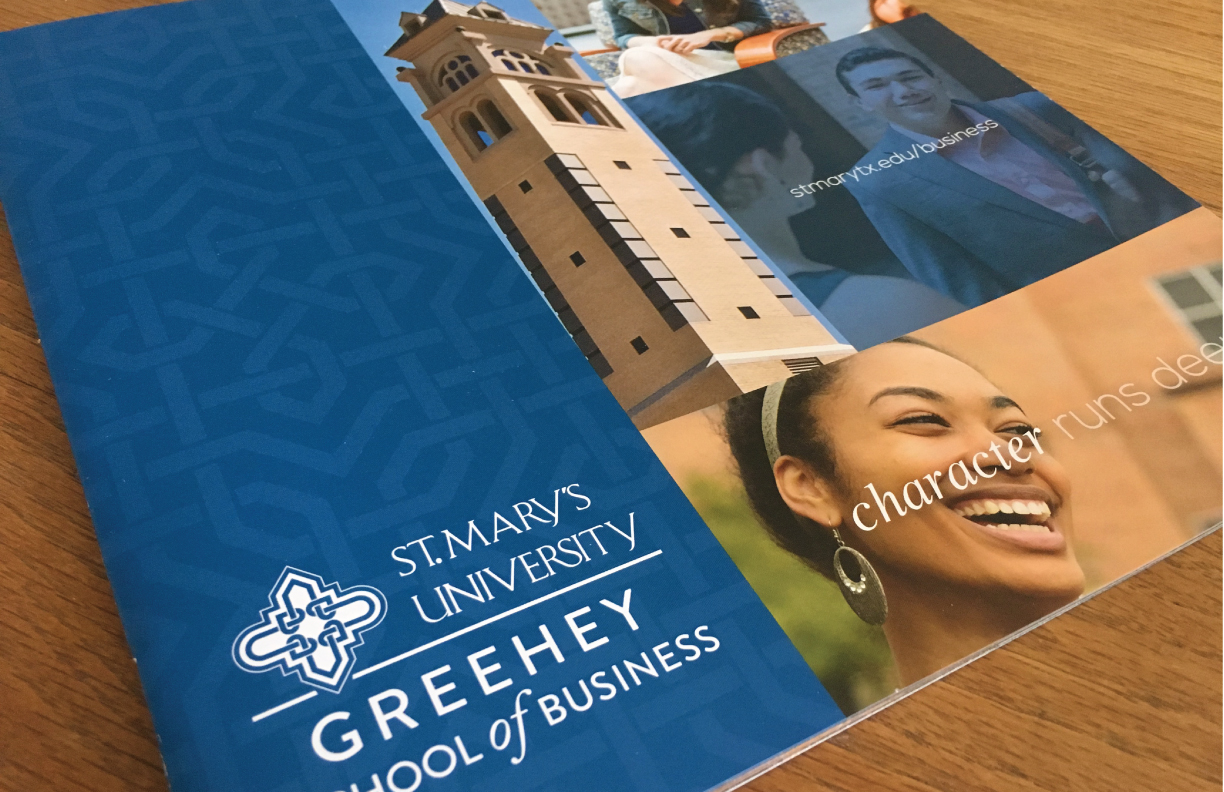 St. Mary school of business booklet design